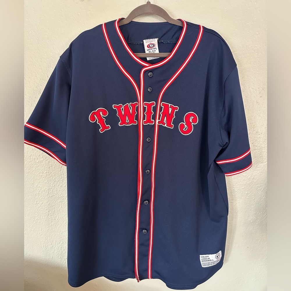 Vintage MLB Genuine Merchandise True Fan Minnesota Twins Jersey Embroidered XL
